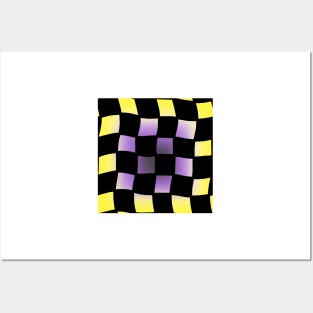 Checker Board - Nonbinary Pride Posters and Art